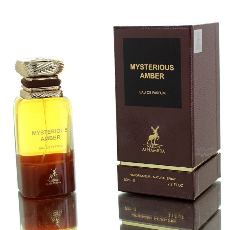 Alhambra Mysterious Amber 80 ml Eau De Parfum Amber Woody scent